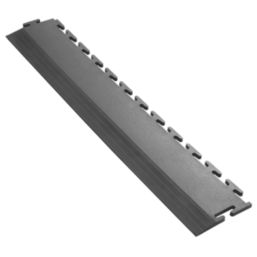 Ecotile Recycled T-Joint Interlocking 7mm Floor Tile Edge Ramps Graphite 498mm x 90mm 2 Pack