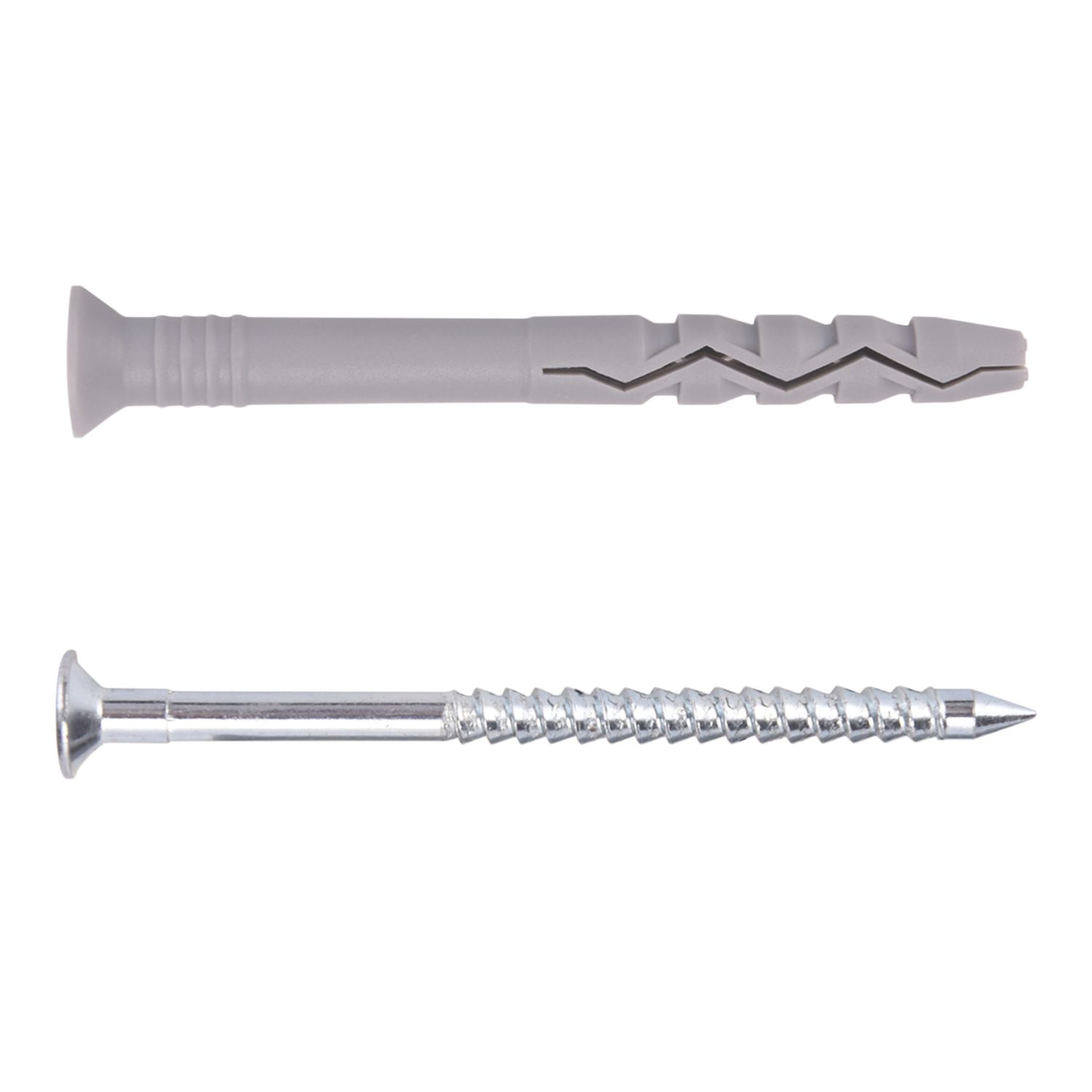 Easyfix Nylon & Steel Countersunk Head Hammer Fixings 10mm x 140mm 50 Pack (190YY)