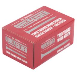 Quicksilver  PZ Rounded Thread Cutting Woodscrews 10ga x 2" 200 Pack