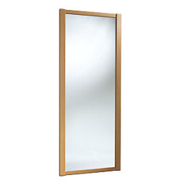 Spacepro Shaker 4-Door Framed Sliding Wardrobe Doors Oak Frame Mirror Panel 2290mm x 2260mm