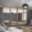 Spacepro Shaker 4-Door Framed Sliding Wardrobe Doors Oak Frame Mirror Panel 2290mm x 2260mm