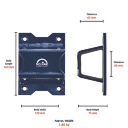 Squire Bolt-In Ground Anchor Blue One Size 150mm