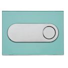 Fluidmaster Schwab Circle 15323 Dual-Flush Flushing Plate Mint Green