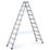 Zarges Aluminium 2.49m 10 Step Swingback A Frame Step Ladder