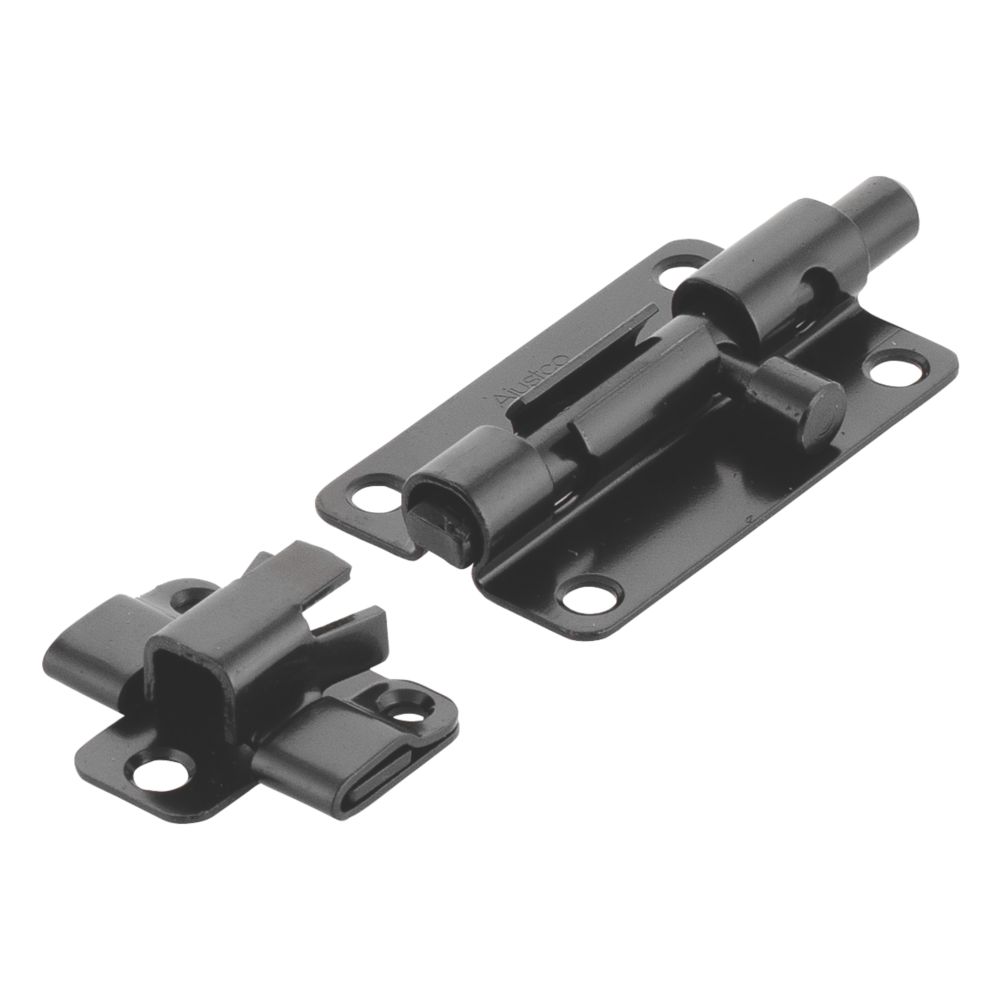 Ajustlock Heavy Duty Barrel Bolt Black 76mm Screwfix