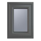 Crystal  Top Opening Obscure Triple-Glazed Casement Anthracite on White uPVC Window 440mm x 610mm