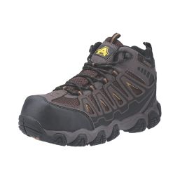Amblers AS801 Metal Free  Safety Boots Brown Size 10.5