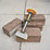 Roughneck  Guarded Brick Bolster 4" x 11"