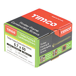 Timco  Hex Socket  Timber Frame Construction & Landscaping Screws 6.7mm x 60mm 50 Pack
