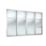 Spacepro Shaker 4-Door Sliding Wardrobe Door Kit White Frame Mirror Panel 2370mm x 2260mm