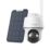 Reolink Go Series G430 Solar & Battery-Powered White Wireless 5MP Indoor & Outdoor Dome 4G LTE Security Camera with Solar Panel