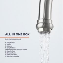 Bristan Renaissance Easyfit Kitchen Sink Mixer Tap Brushed Nickel