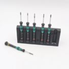 Wera 2050/6 Kraftform Micro Mixed  Precision Screwdriver Set 6 Pieces