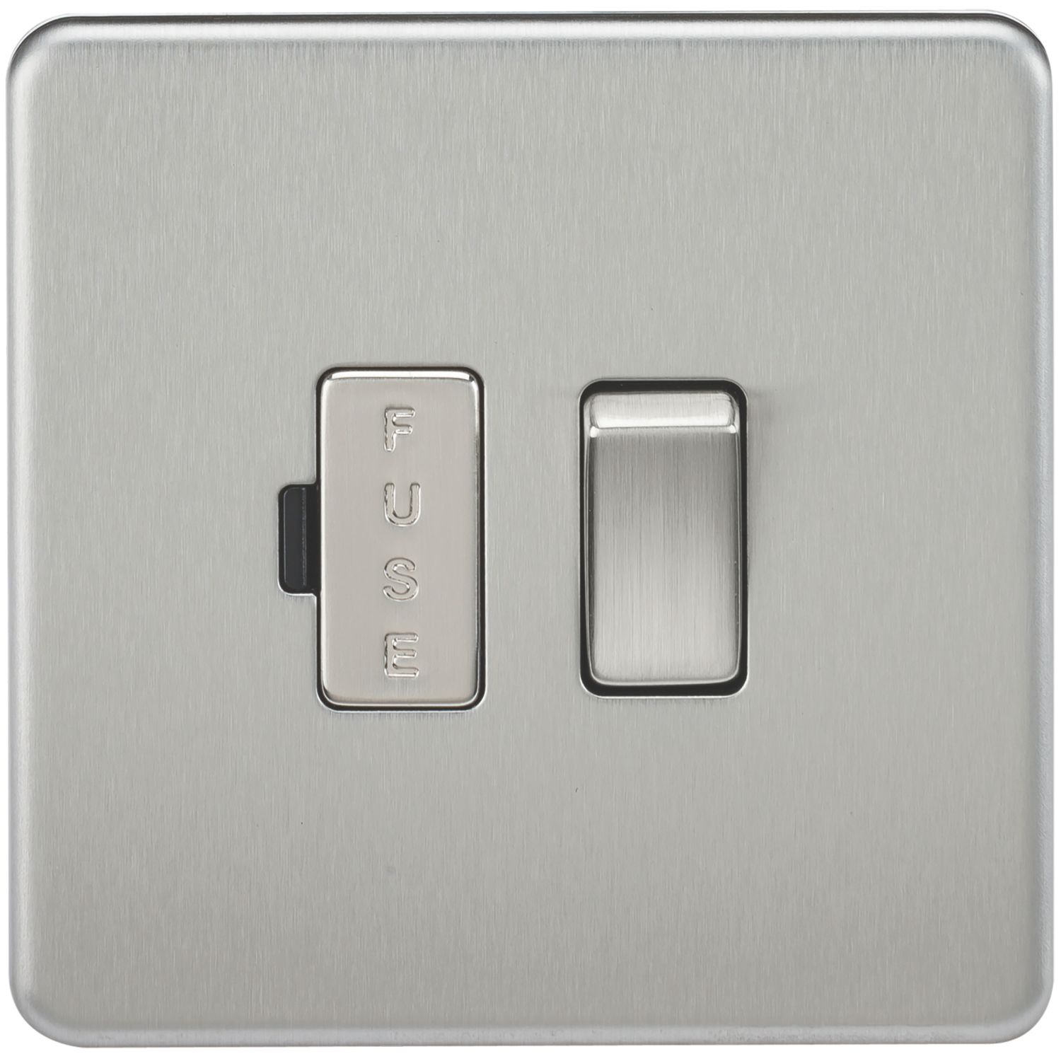 Knightsbridge 13A Switched Fused Spur Brushed Chrome (191TY)