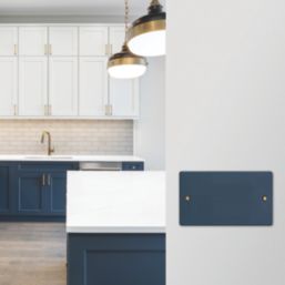 Varilight  2-Gang Blanking Plate Midnight Blue