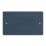 Varilight  2-Gang Blanking Plate Midnight Blue