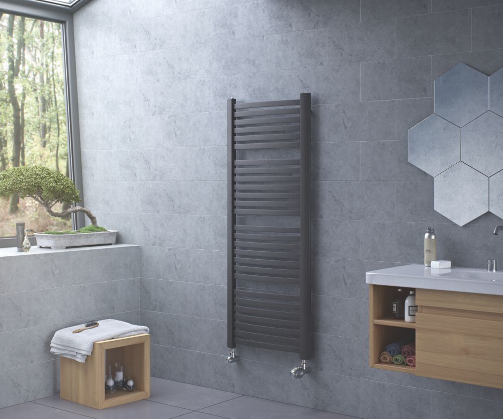 Grey towel radiator outlet screwfix