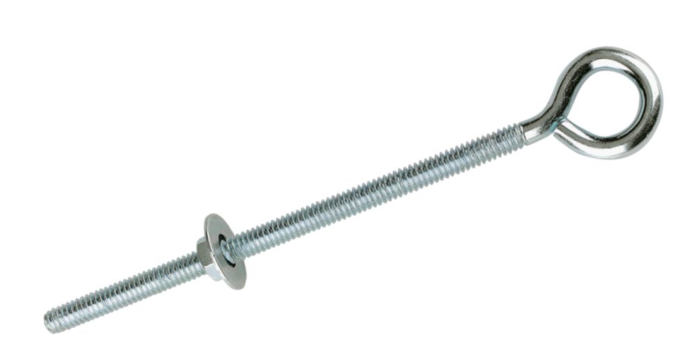Essentials Eye Bolt Steel 1/4" x 150mm Screwfix