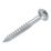 Quicksilver  PZ Rounded Self-Tapping Woodscrews 10ga x 1 1/2" 200 Pack