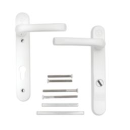 Mila ProSecure Enhanced Security Type A Door Handle Pair White