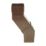 FloPlast  Square 25-65mm Adjustable Offset Bend Brown 65mm