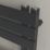 Azur 750mm x 500mm 1024BTU Black Flat Electric Towel Radiator