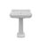 Traditional Basin with Pedestal 2 Tap Holes 600mm