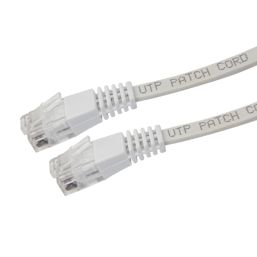 Labgear White Unshielded RJ45 Cat 6 Patch Lead 10m