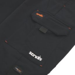 Scruffs Tech Hybrid Stretch Cargo Joggers Black Small 31" W 28" L