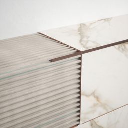 Homelux 9mm Straight Aluminium Tile Trim Copper   2.5m