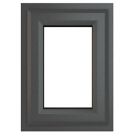 Crystal  Top Opening Clear Triple-Glazed Casement Anthracite on White uPVC Window 610mm x 610mm