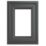 Crystal  Top Opening Clear Triple-Glazed Casement Anthracite on White uPVC Window 610mm x 610mm