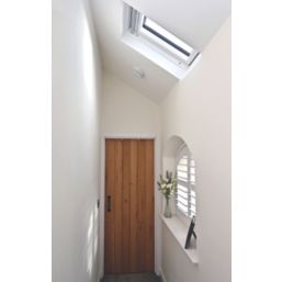 Keylite  Manual Centre-Pivot White Painted Timber Double-Glazed Roof Window Clear 780mm x 980mm