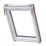 Keylite  Manual Centre-Pivot White Painted Timber Double-Glazed Roof Window Clear 780mm x 980mm