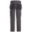 Snickers 6271 Full Stretch Trousers Steel Grey / Black 31" W 32" L