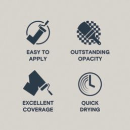 LickPro  5Ltr Grey 02 Vinyl Matt Emulsion  Paint