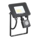 Sylvania SylFlood Outdoor LED Floodlight With PIR Sensor Black 18W 2000lm