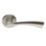 Serozzetta Breeze Fire Rated Lever on Rose Door Handles Pair Satin Chrome