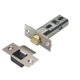 Union Polished Brass & Stainless Steel Heavy Duty Tubular Mortice Latch 70mm Case - 45mm Backset