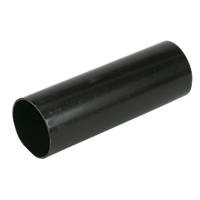 FloPlast  Round Down Pipe Black 68mm x 2.5m 6 Pack