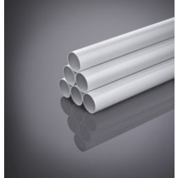 FloPlast Solvent Weld Waste Pipes White 32mm x 3m 10 Pack