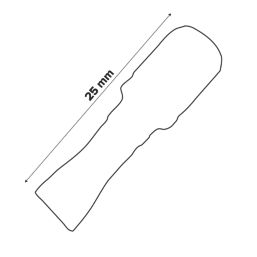 Erbauer  1/4" 25mm Hex Shank 6.5mm Impact Screwdriver Bits 3 Pack