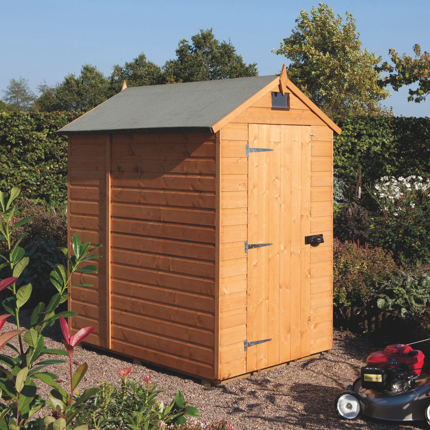 Rowlinson 5' x 6' 6" (Nominal) Apex Shiplap T&G Timber Shed (1938X)
