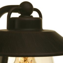 Lutec Cate 945mm Outdoor Post Light Black Rust