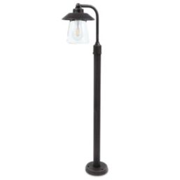 Lutec Cate 945mm Outdoor Post Light Black Rust