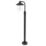 Lutec Cate 945mm Outdoor Post Light Black Rust