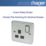 Hager Sollysta WRSS81BSB  13A 1-Gang 2P+E Switched Socket Brushed Stainless Steel  with Black Inserts