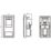 Knightsbridge  Modular RJ45 Ethernet Socket Black with Black Inserts