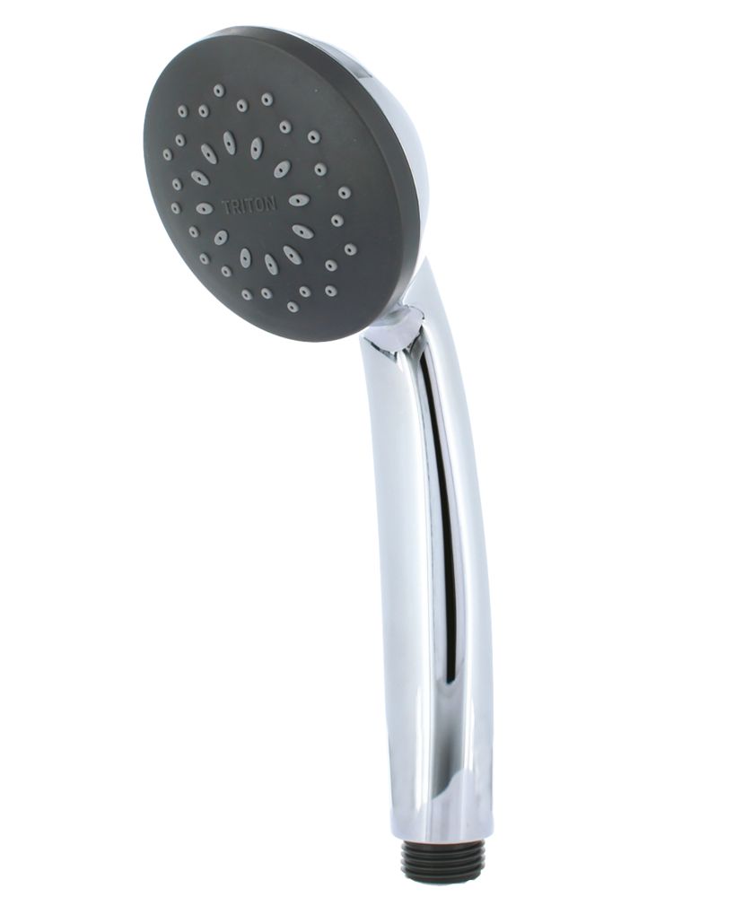 Triton Kay Shower Head Chrome 70mm x 210mm - Screwfix