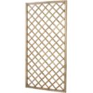 Forest Hidcote Softwood Rectangular Garden Trellis 3' x 6' 6 Pack